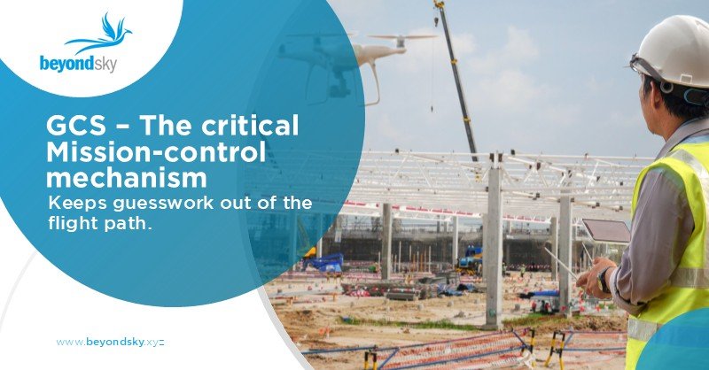 Ground Control Station controlling a professional drone