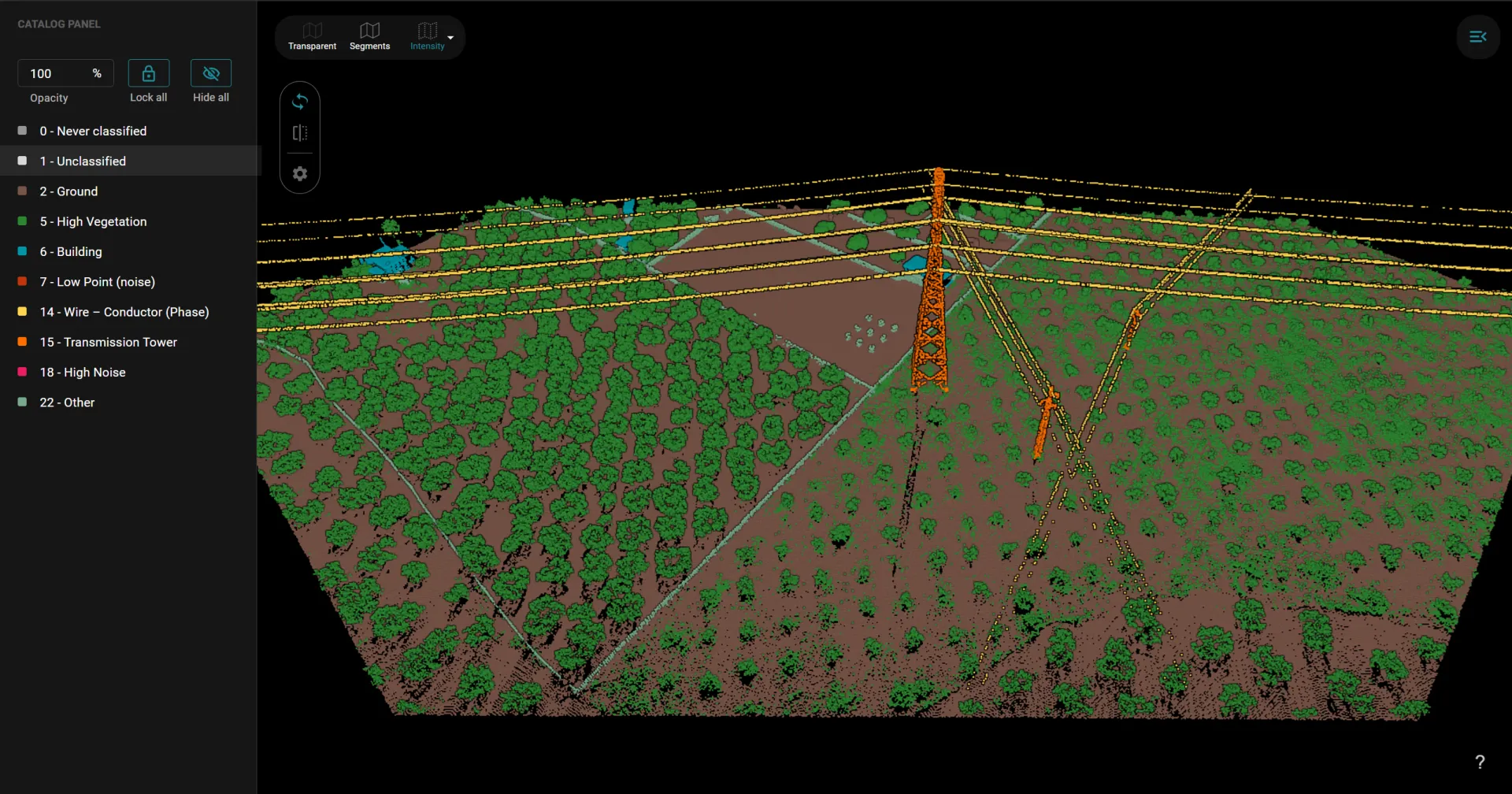 Powerline AI Model for Point Clouds Our Powerline