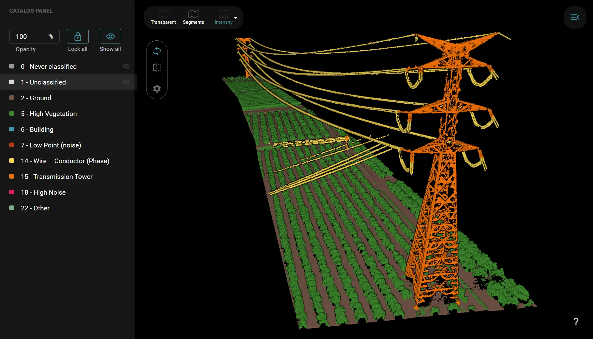 Powerline AI Model for Point Clouds Our Powerline