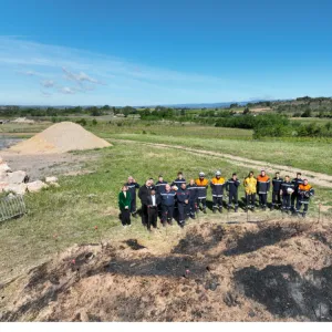 Fire Eagle drone detecting wildfire in forest